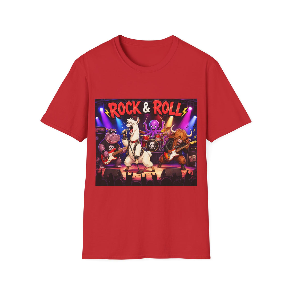 🐺 Funny Wildlife Rock Legends – The Jungle Jams Tour T-Shirt, Rock!, Unisex, Colors ⚫🔵🔴🟠🟡⚪