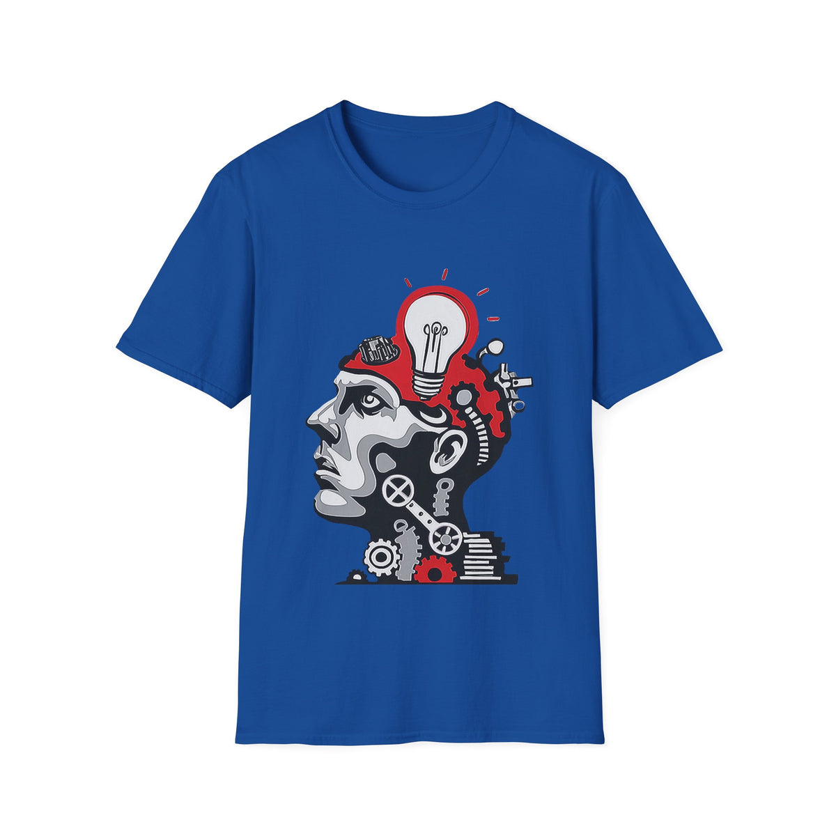 💡 Creative Mind Graphic T-Shirt, Unisex, Colors ⚫🔵🔴🟡⚪