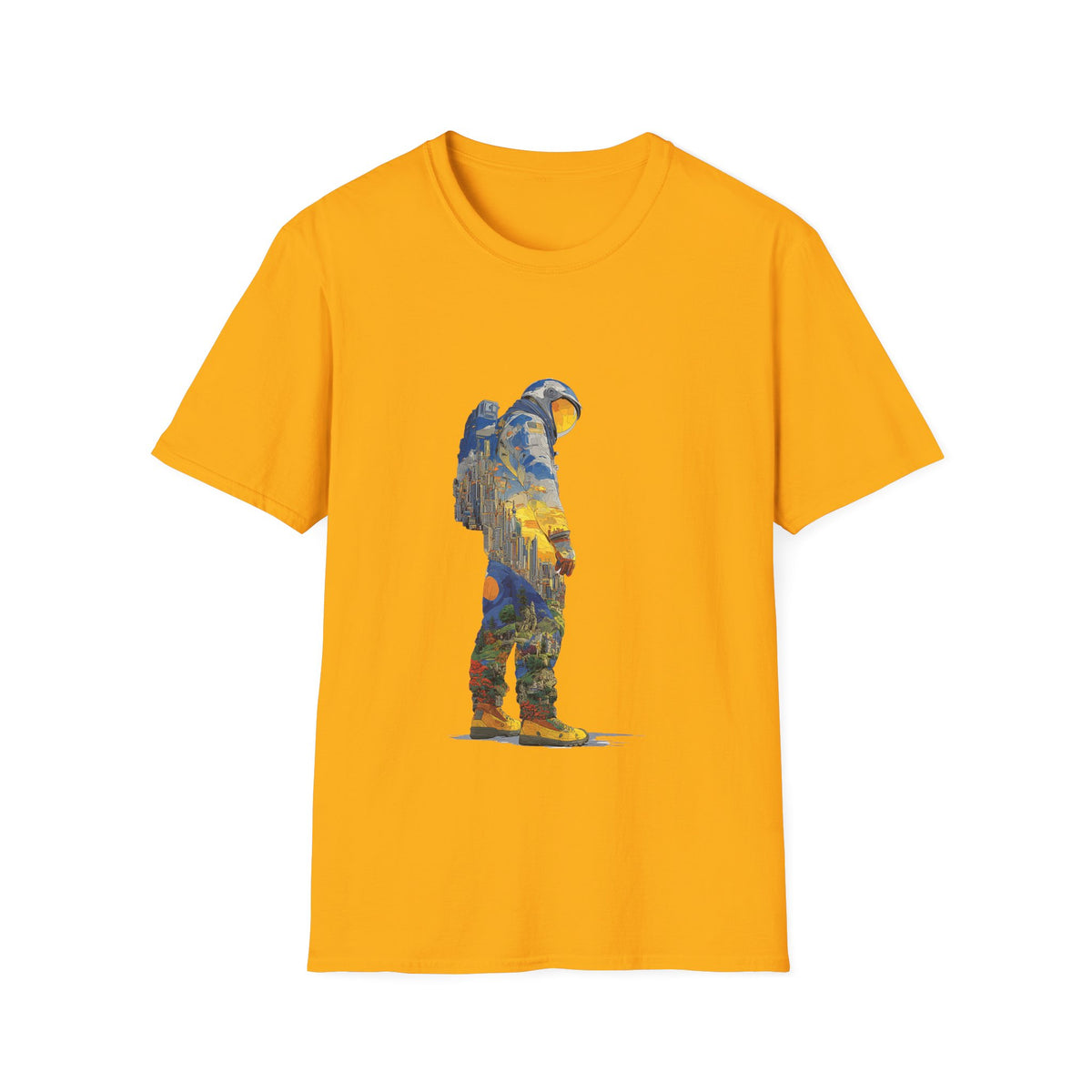 👨‍🚀 Astronaut Space Explorer T-Shirt | Cosmic Adventure Graphic Tee, Unisex, Colors ⚫🔵🔴🟡⚪