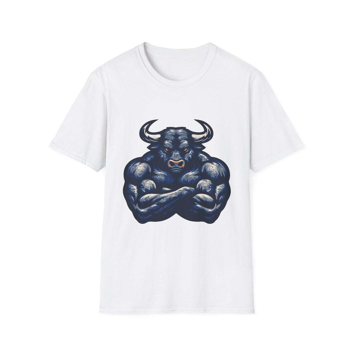 🐃 Built Different T-Shirt: The Bull Has Entered the Gym, Unisex, Colors ⚫🔵🔴🟠🟡⚪