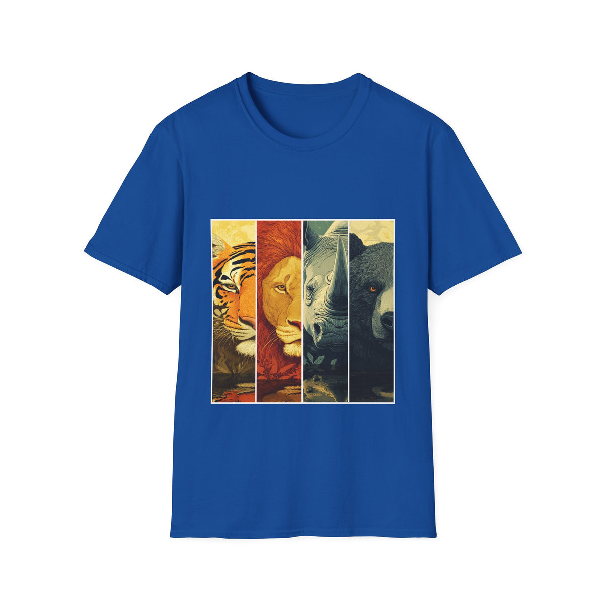 🐯 The Tough & Powerful Wildlife Graphic T-Shirt, Unisex, Colors ⚫🔵🔴🟢🟠🟡⚪