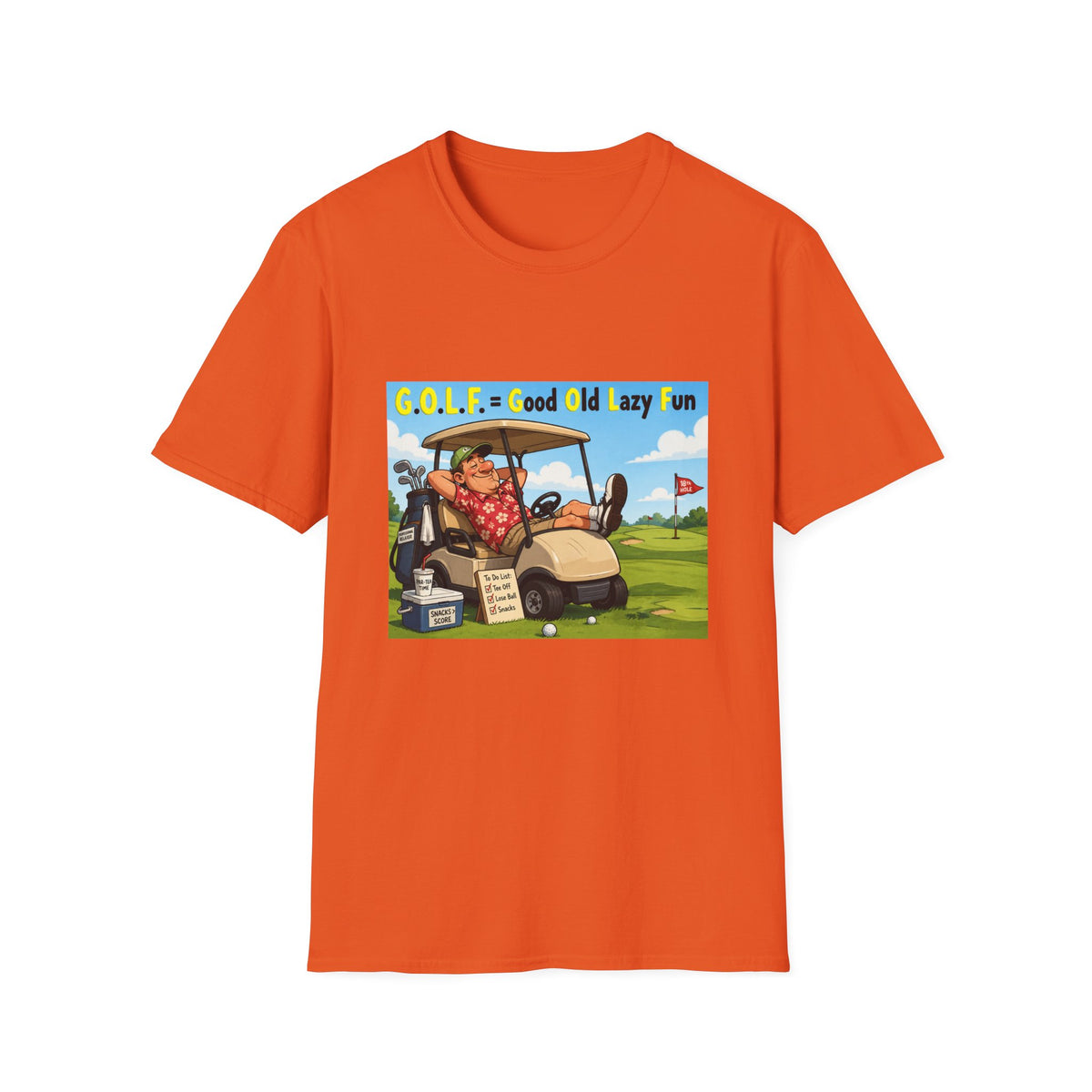 ⛳ Funny Golf T-Shirt - I Swing Hard, I Apologize Later, Unisex, Colors ⚫🔵🔴🟠🟡⚪