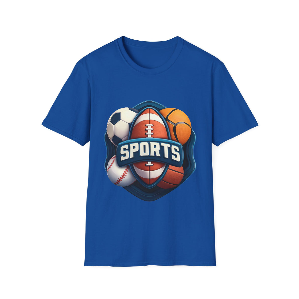 🏈 Performance Sports T-Shirt – Athletic Fit Training, Unisex, Colors ⚫🔵🔴🟠🟡⚪