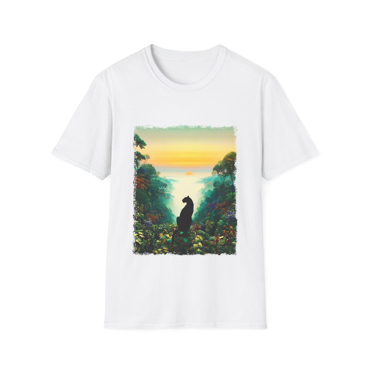 🐈 Black Panther T-Shirt | Nature Inspired, Unisex, Colors ⚫🔵🔴🟠🟡⚪