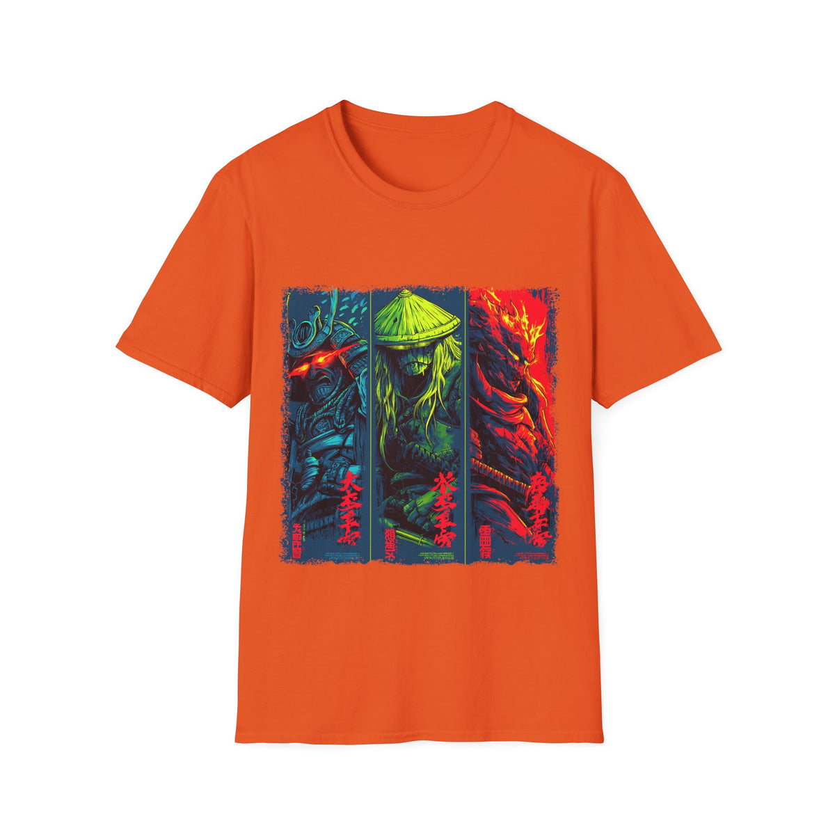 🐱‍👤 The Fighters – Bold Warrior Combat T-Shirt, Unisex, Colors ⚫🔵🔴🟠🟡⚪