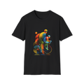 🚴 Ciclistas abstractos | Diseño de arte ciclista dinámico, camiseta deportiva