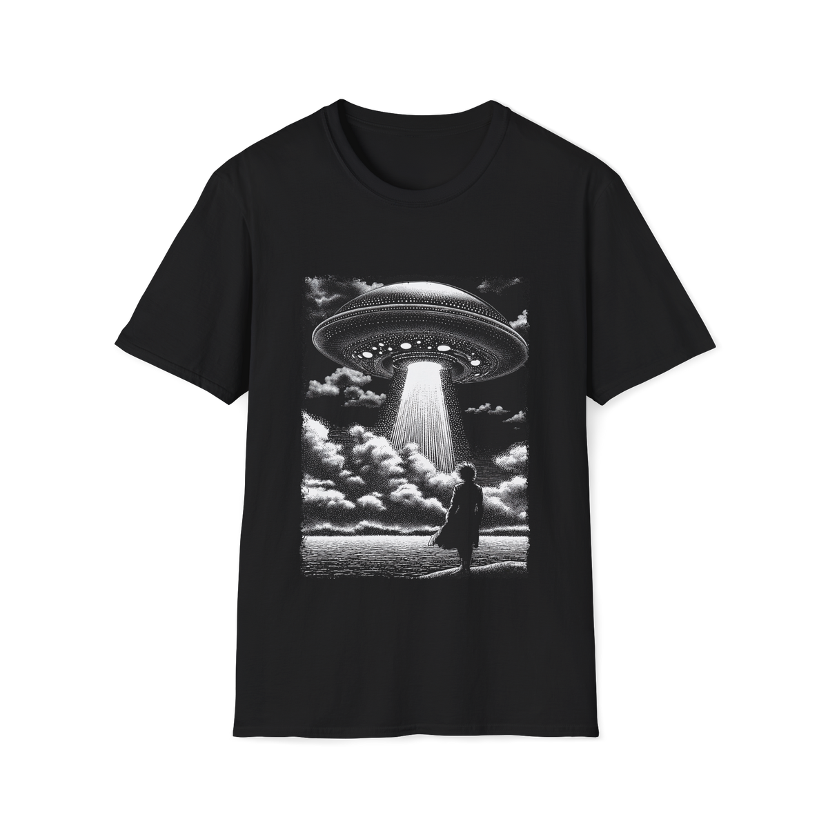 🛸 UFO Sighting T-Shirt, Unisex, Colors ⚫🔵🔴🟡⚪
