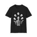 🤹 Juggling Myself – Surreal Juggler T-Shirt, Unique artwork tee, Unisex, Colors ⚫🔵🔴🟡⚪
