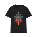 🛡️ Shield & Sword Warrior T-Shirt – Strength, Honor, Unisex, Colors ⚫🔵🔴🟡⚪