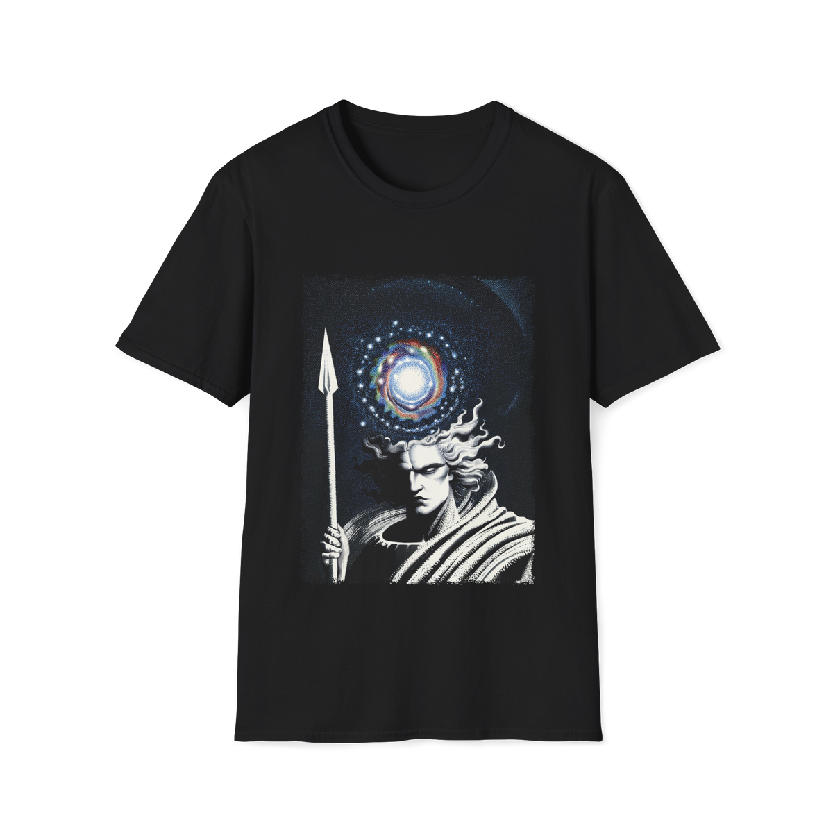 Surreal Angel of Justice – Celestial Guardian T-Shirt, Unisex, Colors ⚫🔵🔴🟡⚪