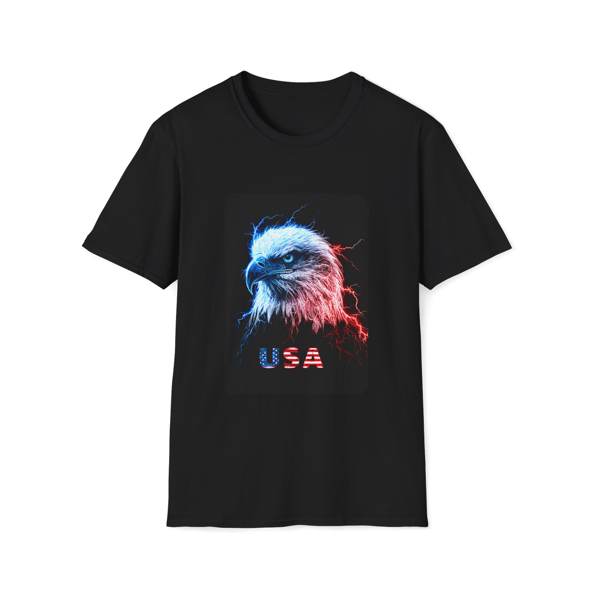 🇺🇸 Patriot Eagle T-Shirt | USA Freedom Shirt, Unisex, Colors ⚫🔵🔴🟡⚪