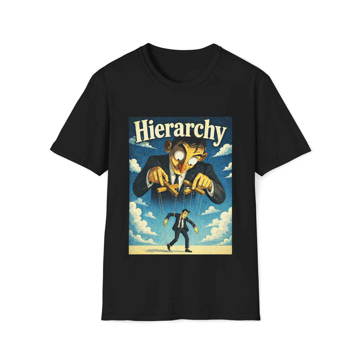 目 The Hierarchy Machine T-Shirt, Unisex, Colors ⚫🔵🔴🟠🟡⚪