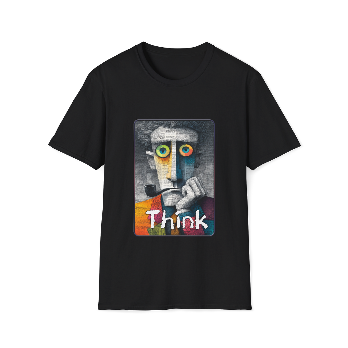 💡 Think T-Shirt, Unisex, Colors ⚫🔵🔴🟡⚪