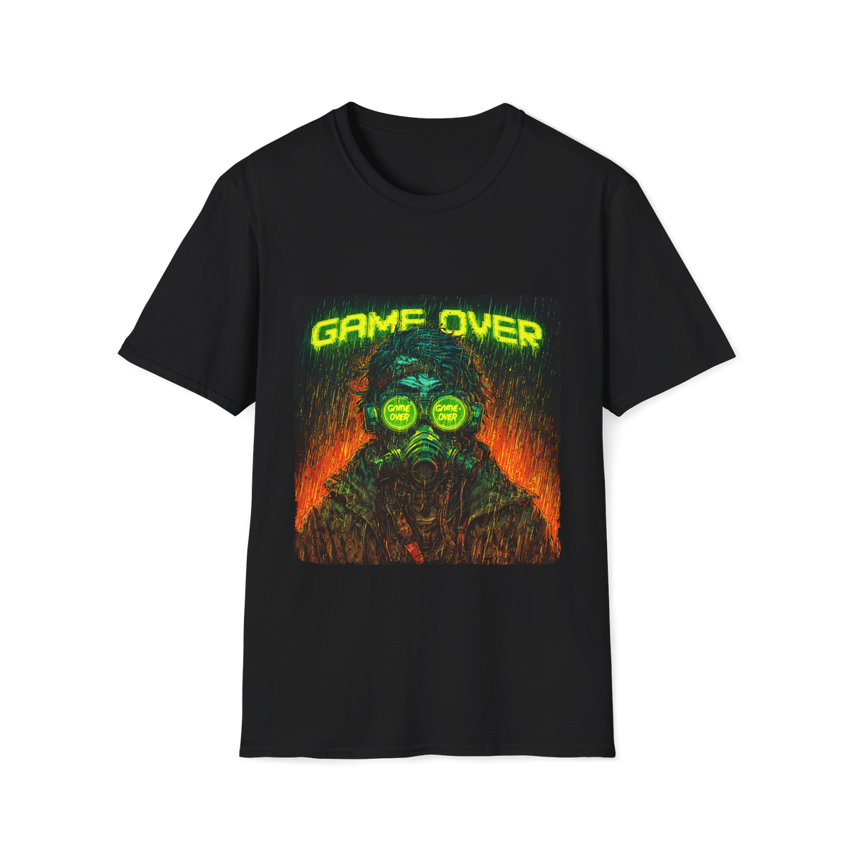 Game Over T-Shirt, Unisex, Colors ⚫🔵🔴🟠🟡⚪