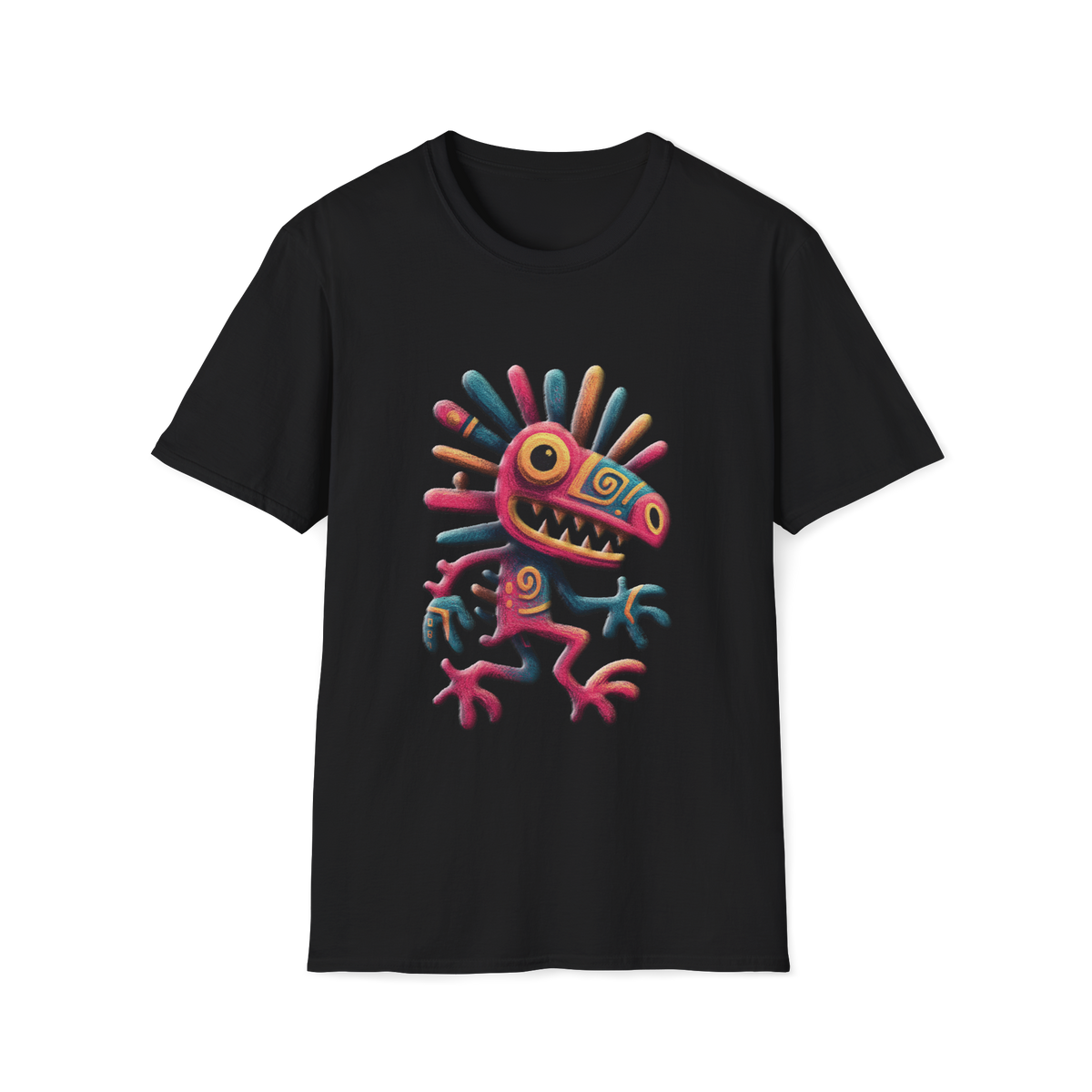 🚶 Minimal Native Symbol T-Shirt | Modern Graphic Tee, Unisex, Colors ⚫🔵🔴🟠🟡⚪