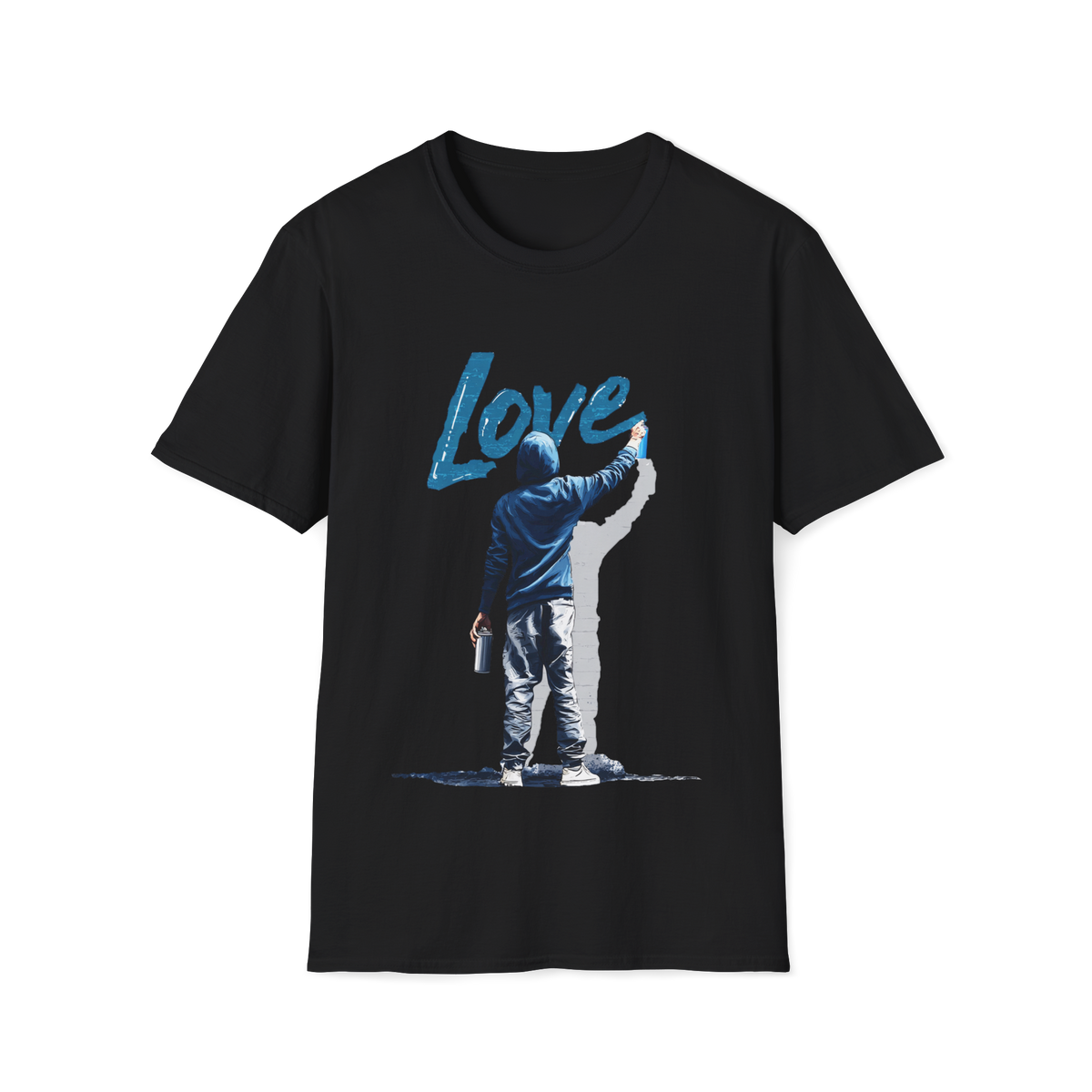 🎨 Graffiti Artist LOVE Street Art T-Shirt, Unisex, Colors ⚫🔵🔴🟡⚪