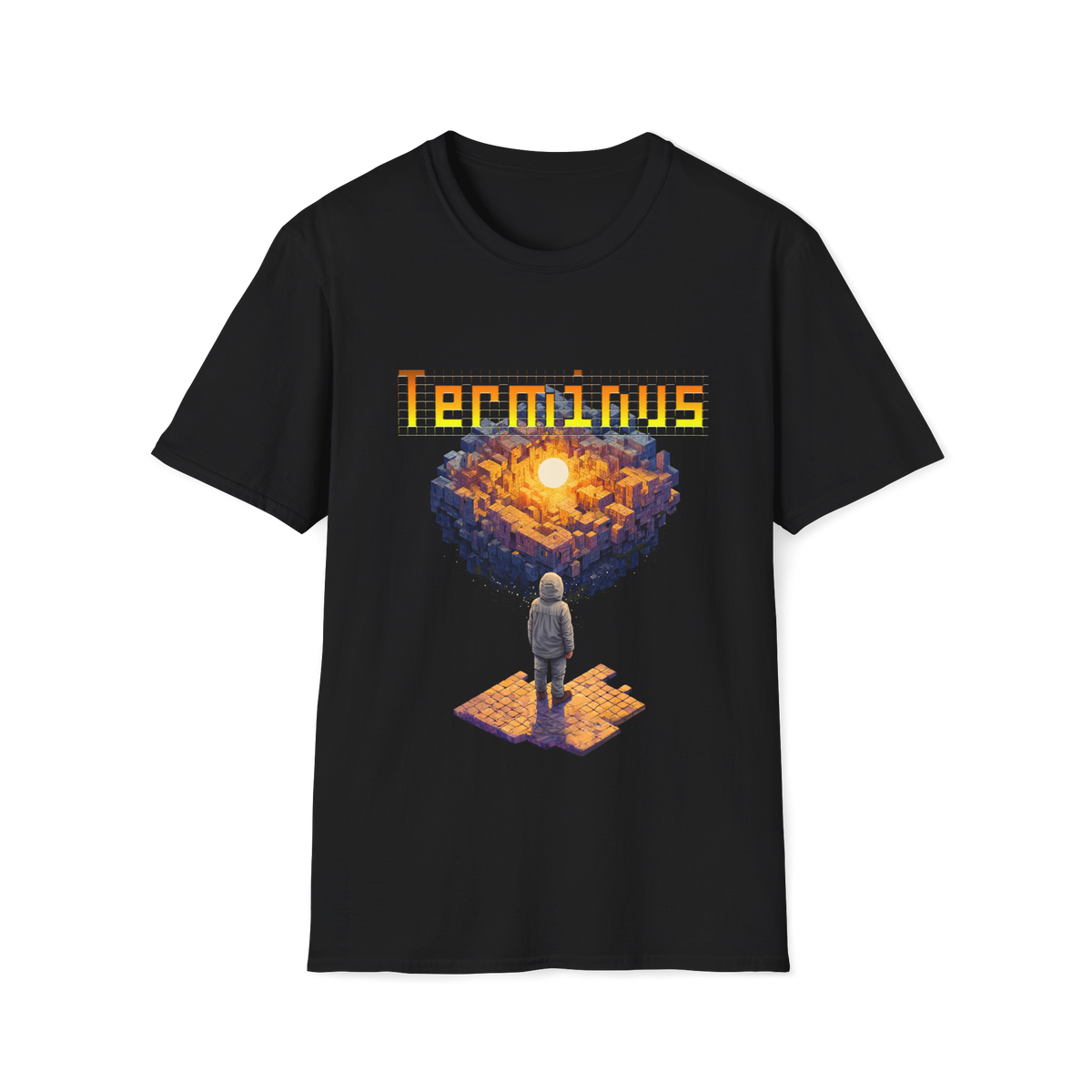 🏁 Terminus T-Shirt – Mysterious Sci-Fi Graphic Tee, Unisex, Colors ⚫🔵🔴🟡⚪