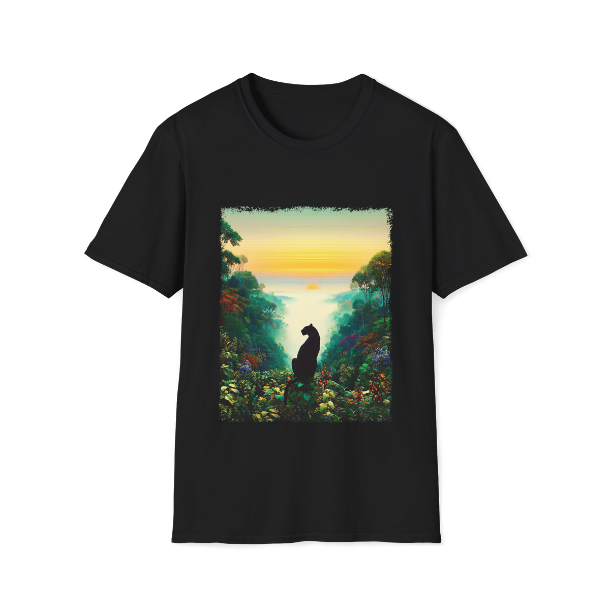 🐈 Black Panther T-Shirt | Nature Inspired, Unisex, Colors ⚫🔵🔴🟠🟡⚪