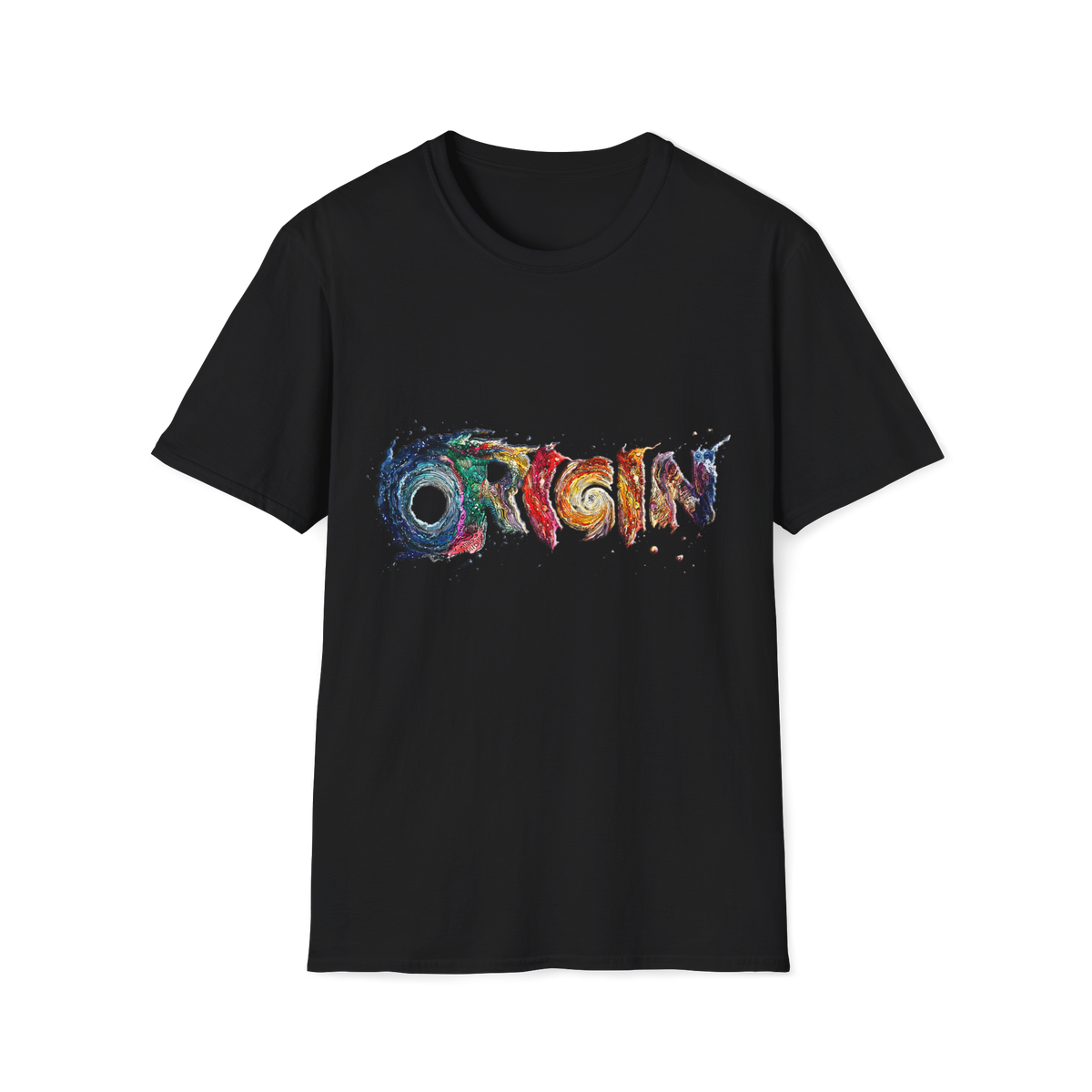 🌍 ORIGIN T-Shirt – The Beginning of Everything, Unisex, Colors ⚫🔵🔴🟡⚪