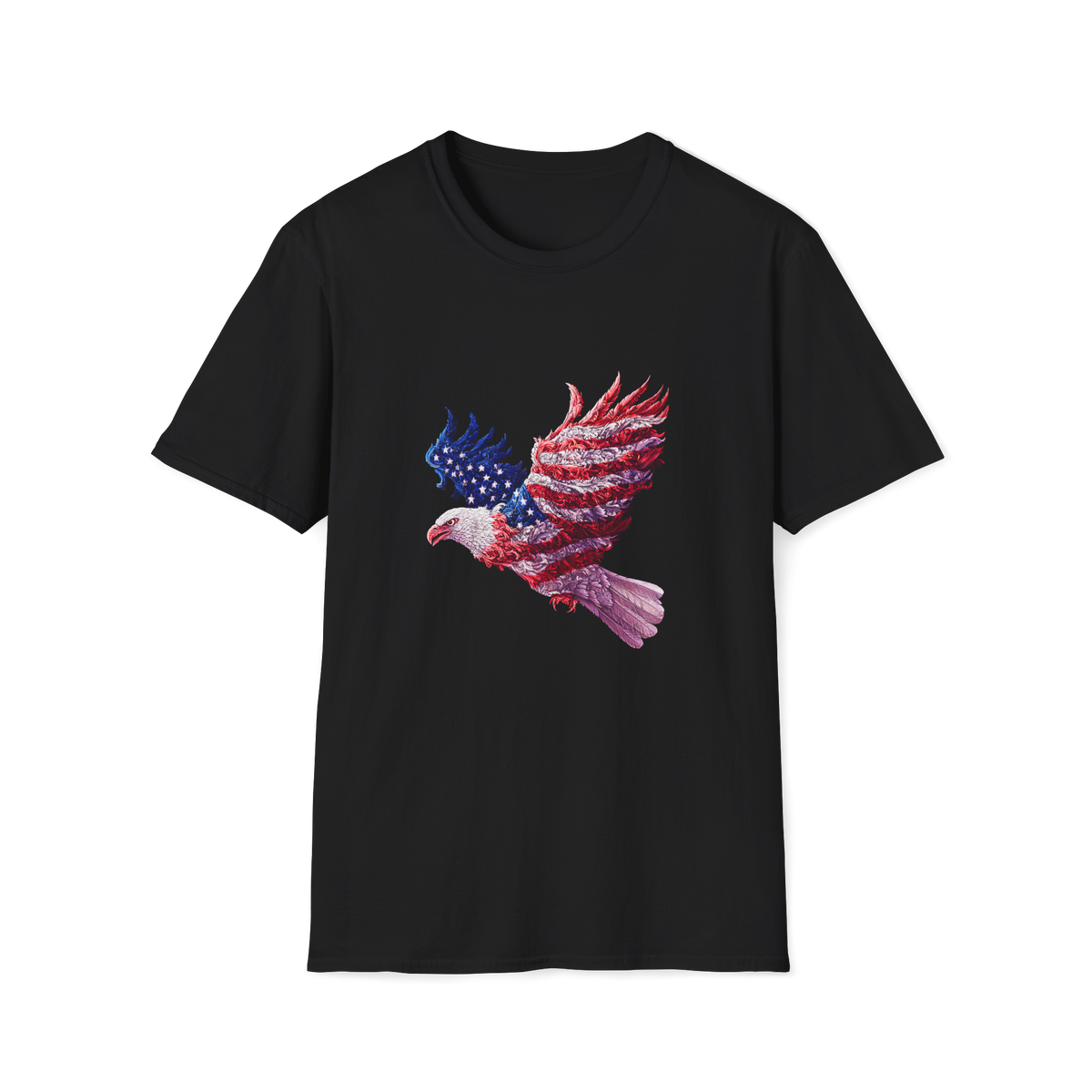 🦅 Patriot Eagle T-Shirt | USA Freedom Shirt, Unisex, Colors ⚫🔵🔴🟡⚪