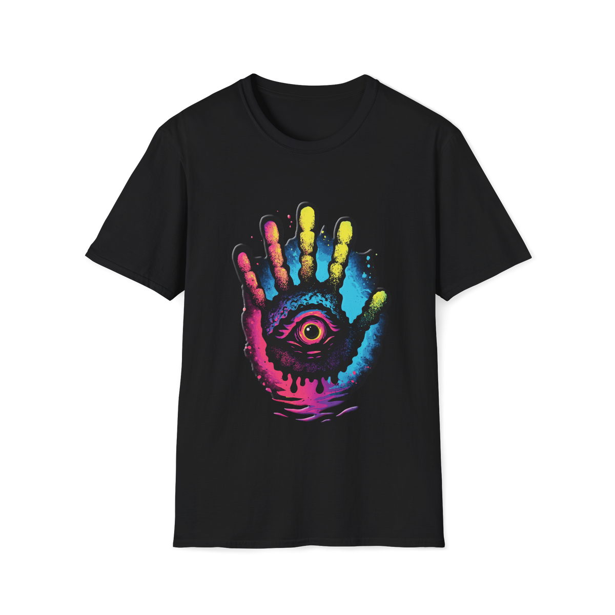 ✋ Mystical Eye T-Shirt | Sacred Vision Symbol | Unisex, Colors ⚫🔵🔴🟠🟡⚪