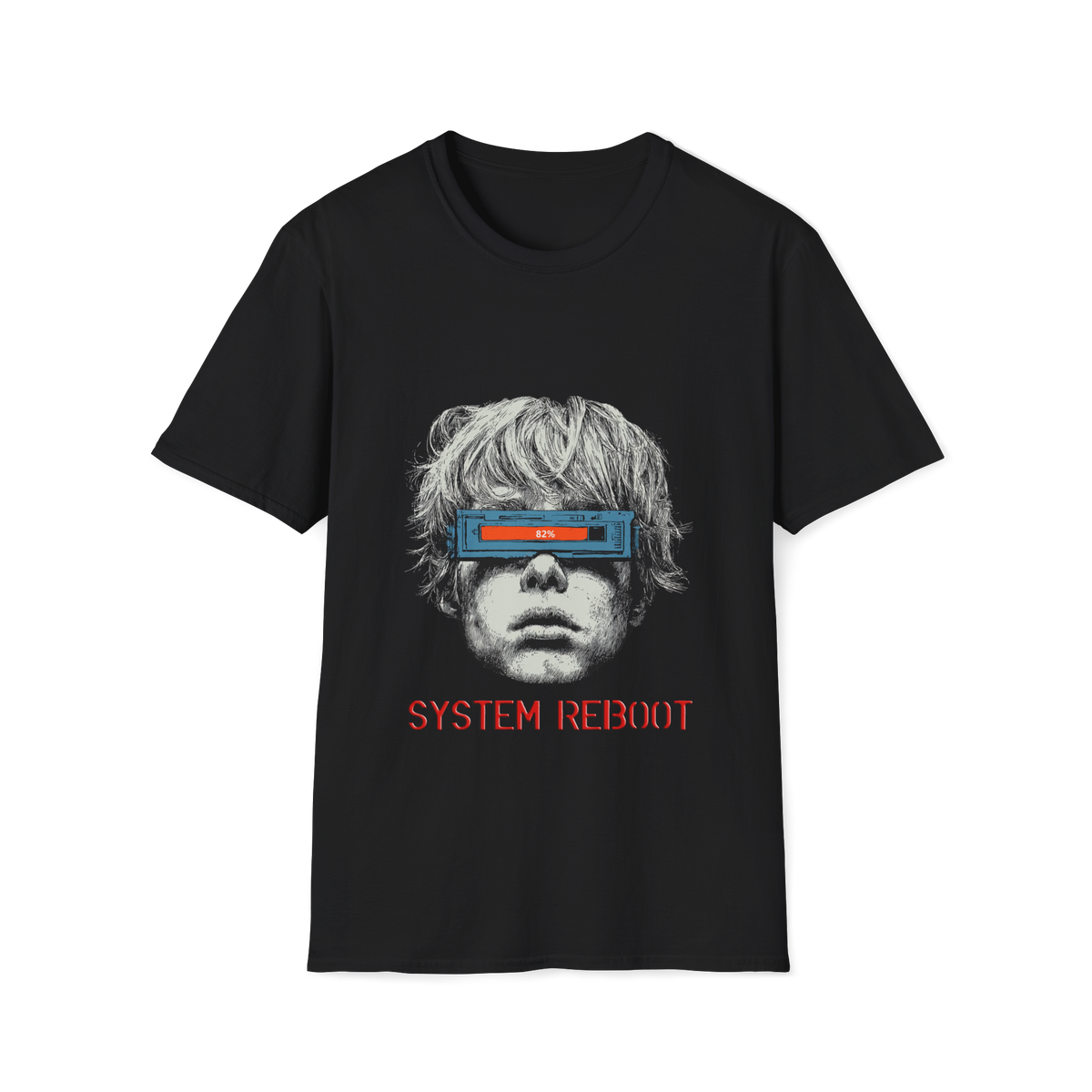 💻 Human System Reboot T-Shirt, Unisex, Colors ⚫🔵🔴🟡⚪