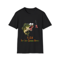 🐟 Funny Fishing Shirt, Hooked on Good Vibes – T-Shirt, Unisex, Colors ⚫🔵🔴🟡⚪