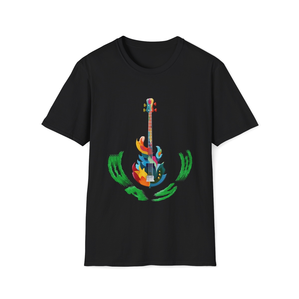 🎸 Bass Guitar – Music Lover T-Shirt, Unisex, Colors ⚫🔵🔴🟡⚪