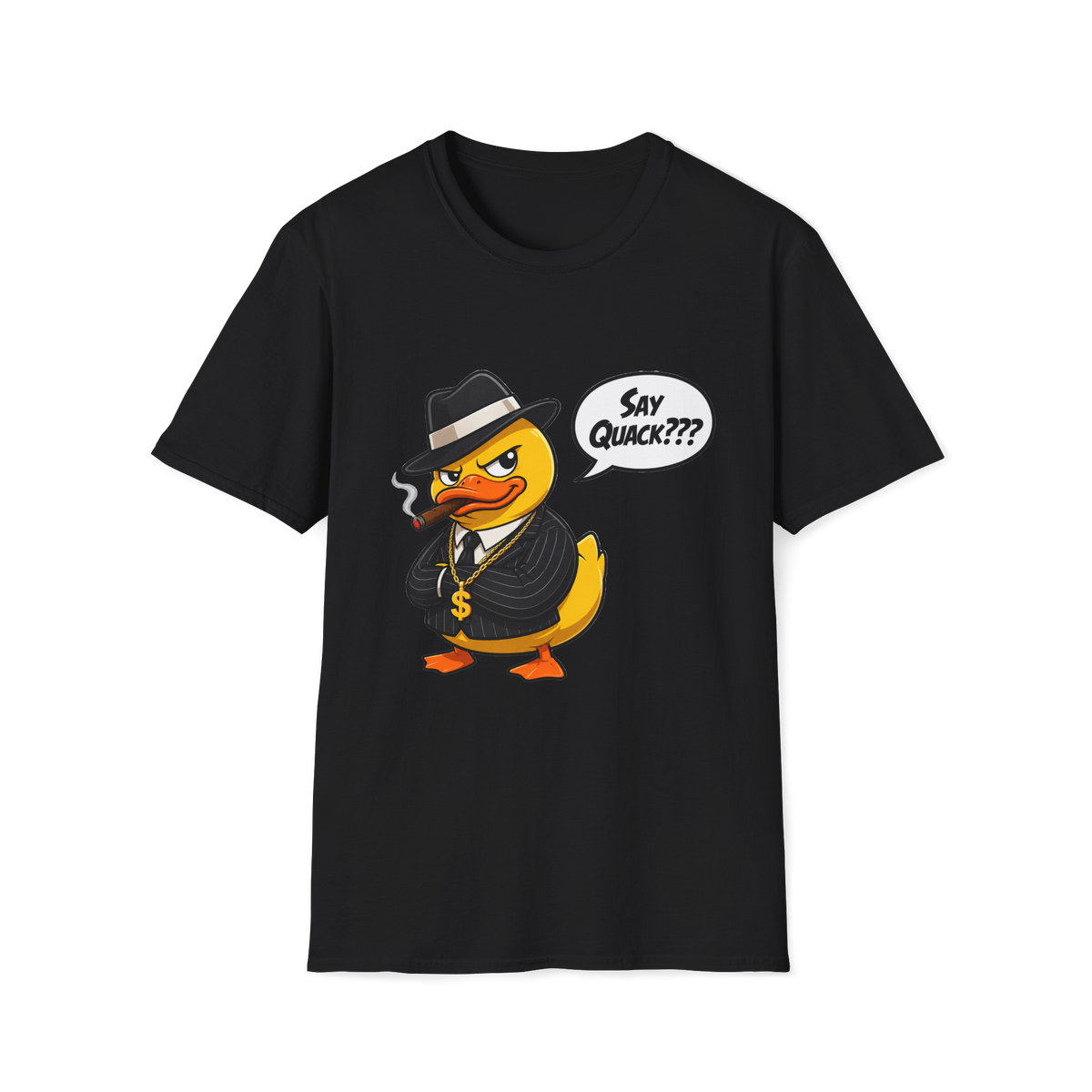 🦆 Funny T-Shirt - "Say Quack? The Duck Has Spoken", Unisex, Colors ⚫🔵🔴🟠🟡⚪
