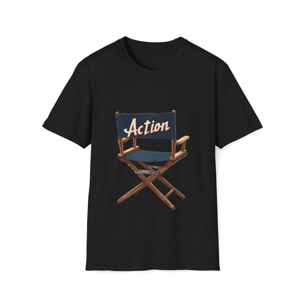 🪑 Director Chair Vintage Film Crew T-Shirt, Unisex, Colors ⚫🔵🔴🟡⚪