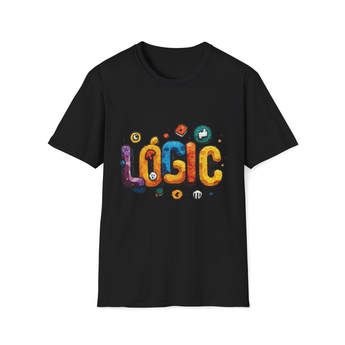 ⚙️ Logic Mind T-Shirt – Think Smart, Stay Rational Graphic Tee, Unisex, Colors ⚫🔵🔴🟡⚪