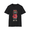 😎 Cool Hooded Cat T-Shirt, Unisex, Colors ⚫🔵🔴🟡⚪