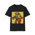 🤖 Retro Guardian Robot & Girl Vintage Sci-Fi T-Shirt, Unisex, Colors ⚫🔵🔴🟠🟡⚪