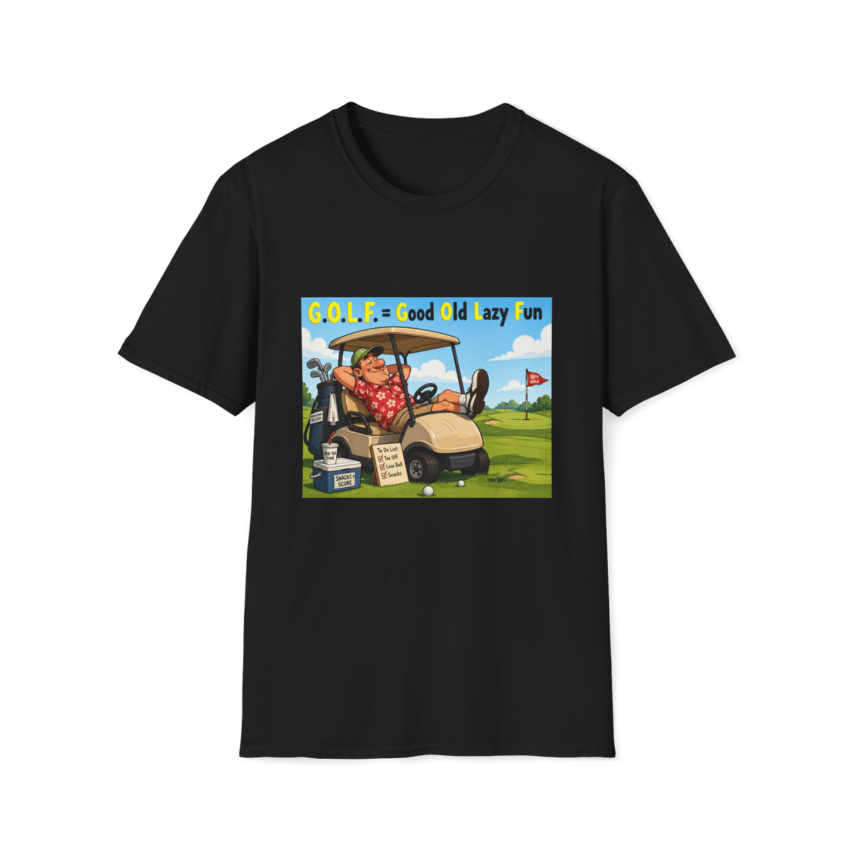 ⛳ Funny Golf T-Shirt - I Swing Hard, I Apologize Later, Unisex, Colors ⚫🔵🔴🟠🟡⚪