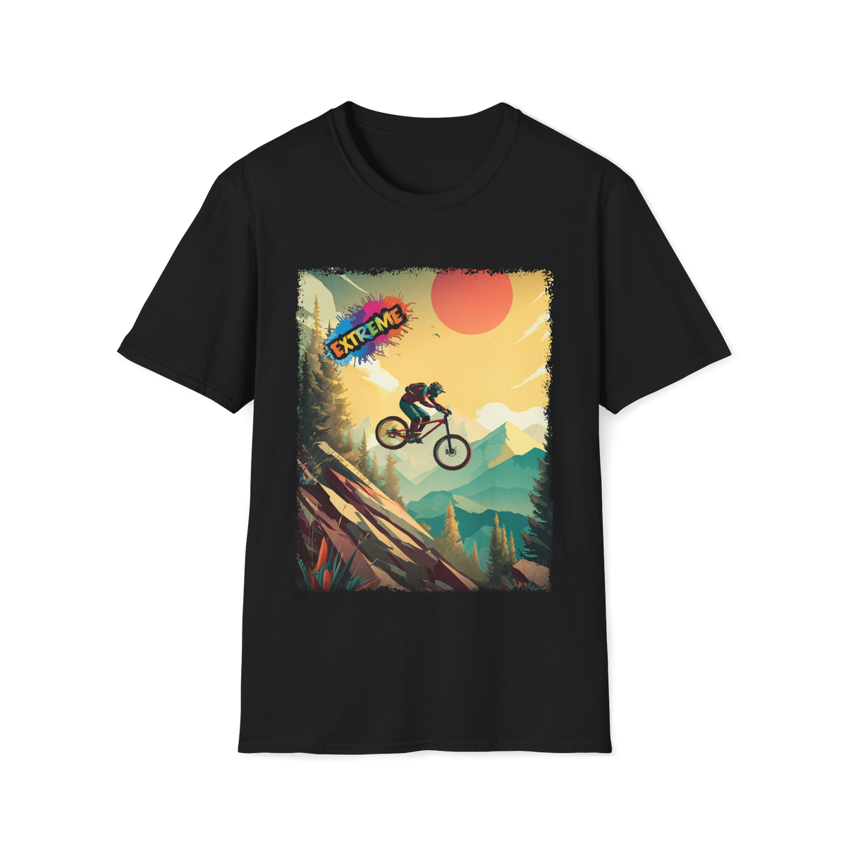 🚲 Ride Beyond Limits, Sports T-Shirt for biker lovers, Unisex, Colors ⚫🔵🔴🟡⚪