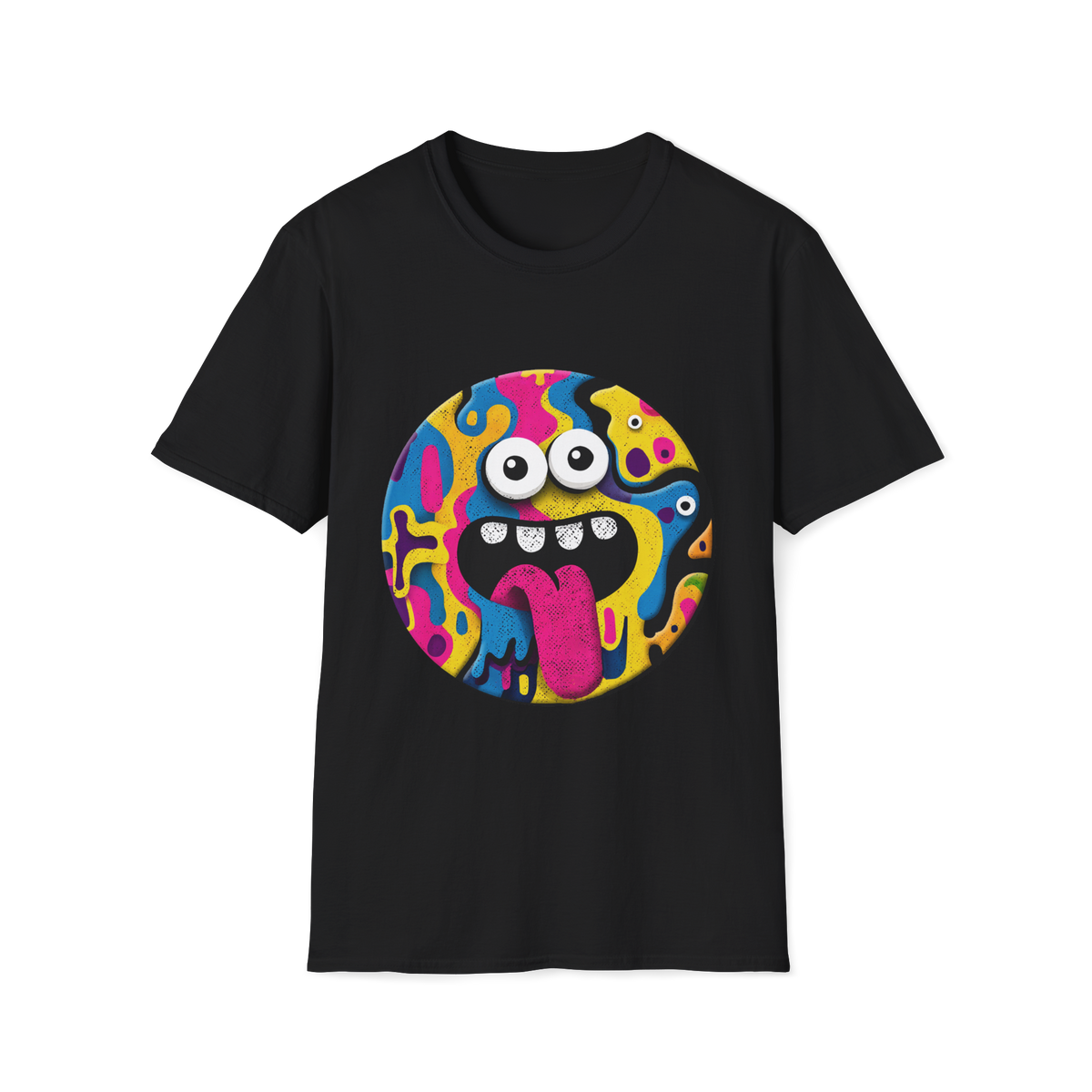 🤪 Big Smile Emoji T-Shirt, Unisex, Colors ⚫🔵🔴🟡⚪