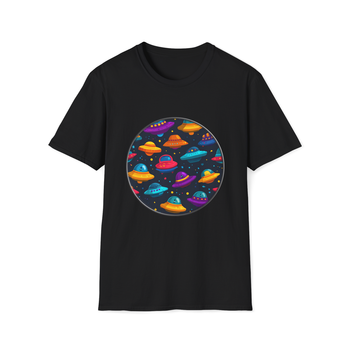 🛸 UFO Parking Only Graphic T-Shirt, Unisex, Colors ⚫🔵🔴🟡⚪
