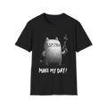 🔭 Funny T-Shirt - Armed & Adorable – Tactical Kitty Graphic Tee, Unisex, Colors ⚫🔵🔴🟡⚪