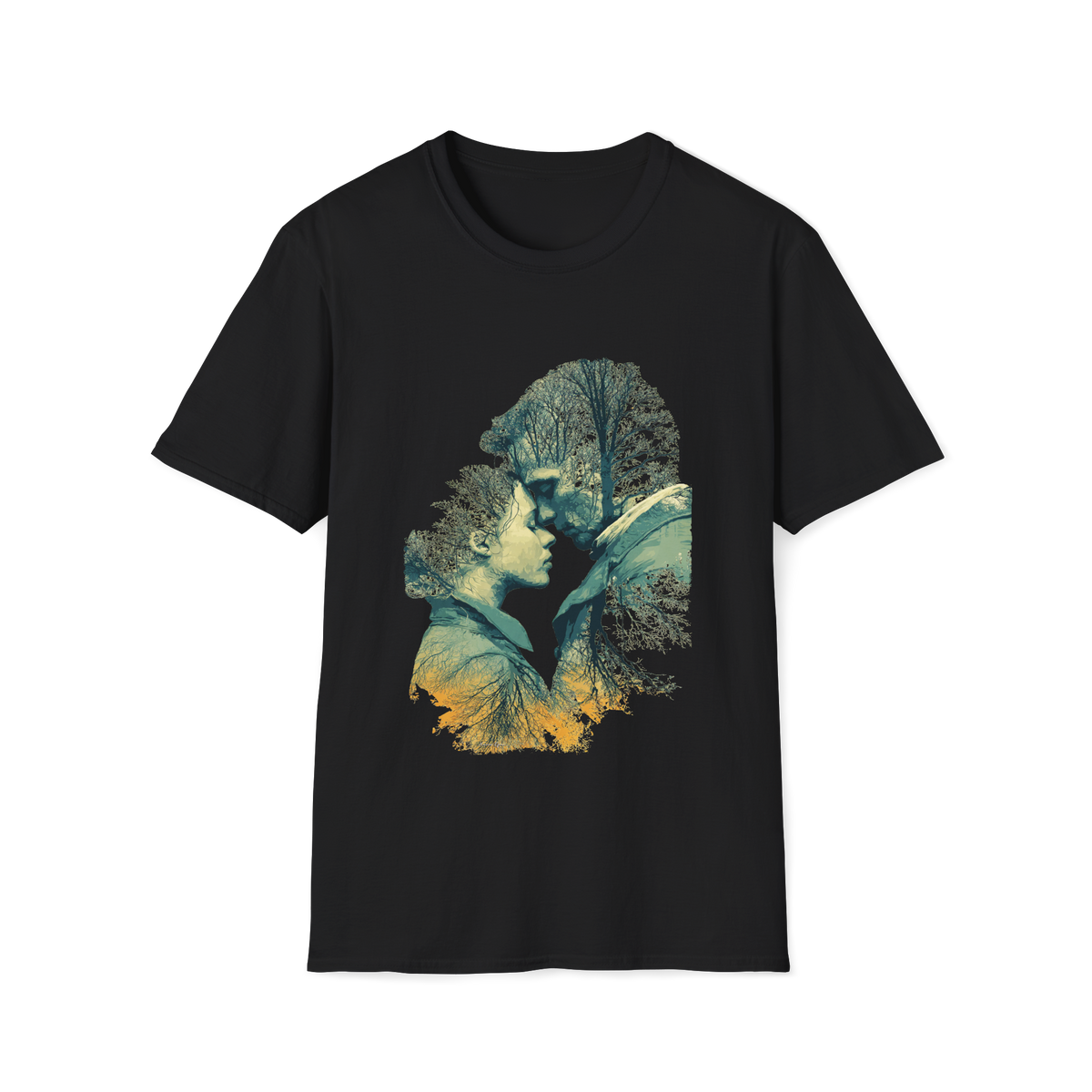 ❤️ Autumn Love T-Shirt | Cozy Fall Romance Graphic Tee, Unisex, Colors ⚫🔵🔴🟠🟡⚪