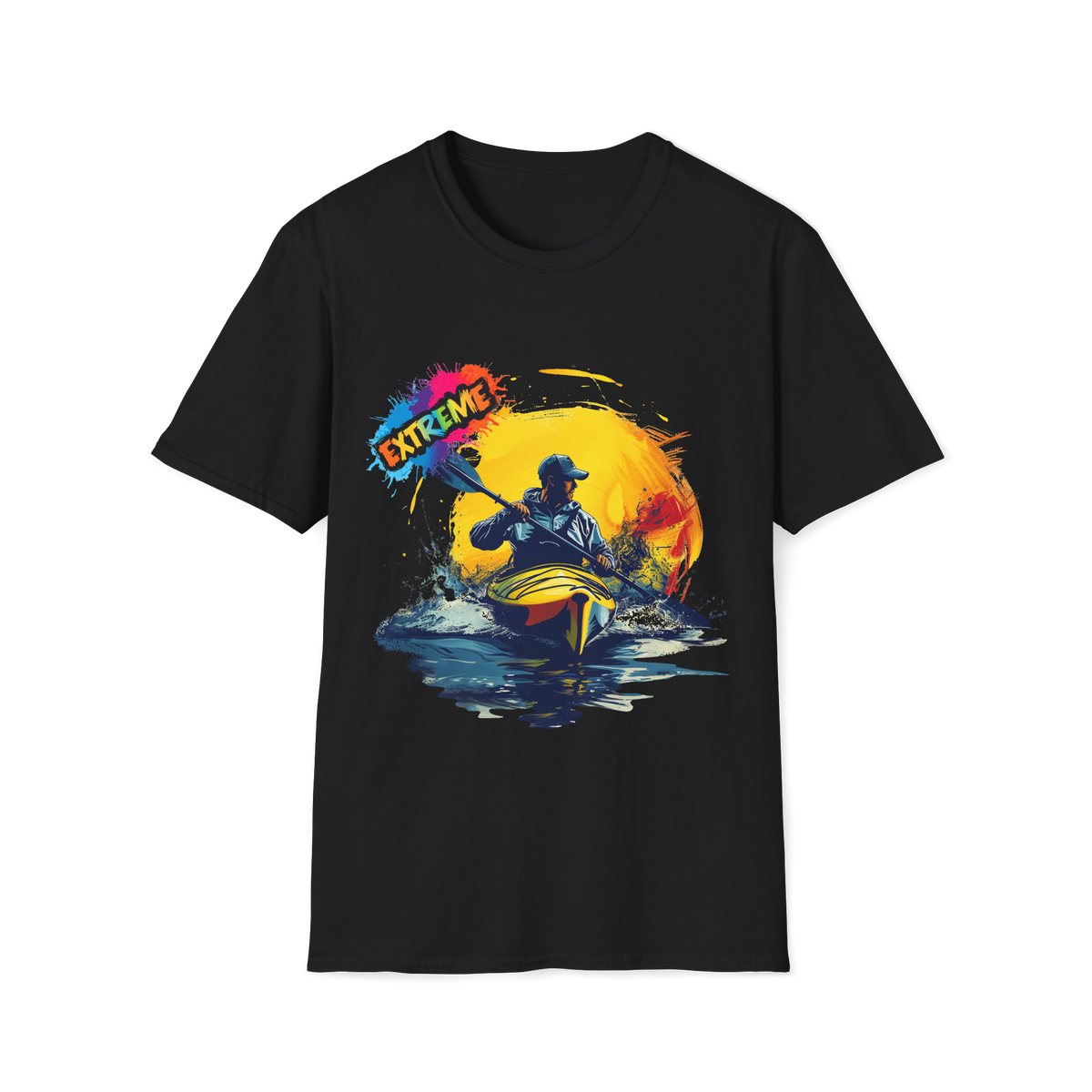 🛶 Kayak Extreme – Adventure Sports T-Shirt, Unisex, Colors ⚫🔵🔴🟡⚪