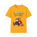😻🐶 Cat & Dog Best Friends – Cute Hugging Animals T-Shirt, Unisex, Colors ⚫🔵🟢🟠🟡⚪