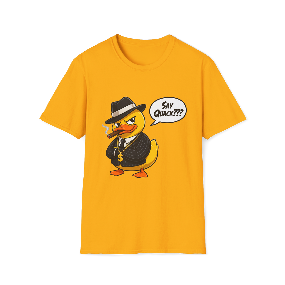 🦆 Funny T-Shirt - "Say Quack? The Duck Has Spoken", Unisex, Colors ⚫🔵🔴🟠🟡⚪