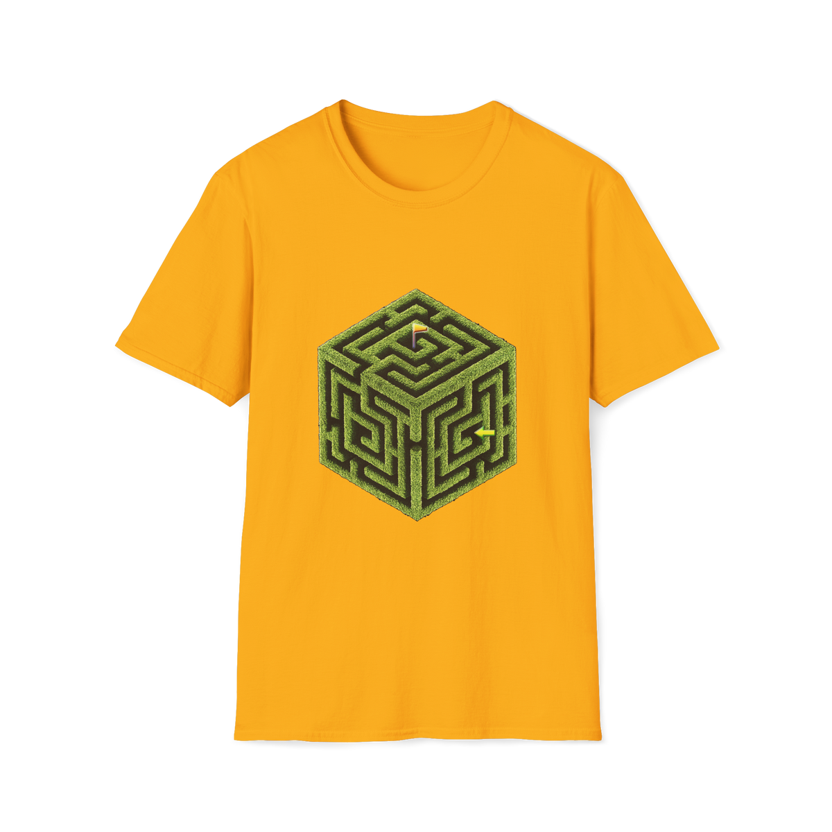 🧩  Maze Puzzle T-Shirt – Solve It Graphic Tee, Unisex, Colors ⚫🔵🔴🟡⚪