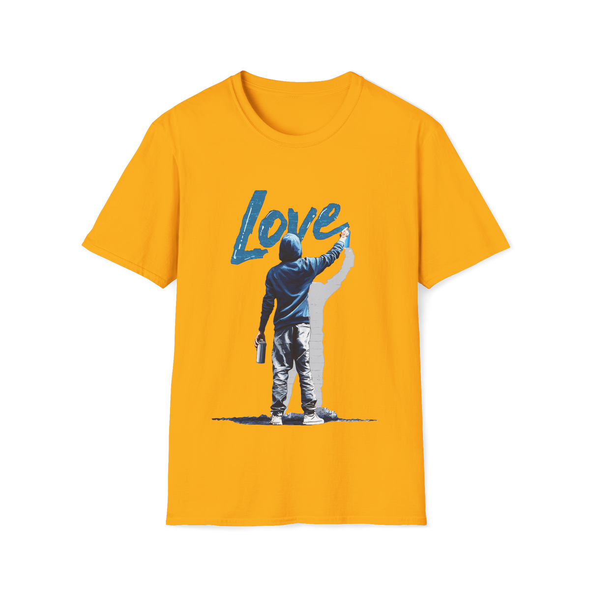 🎨 Graffiti Artist LOVE Street Art T-Shirt, Unisex, Colors ⚫🔵🔴🟡⚪