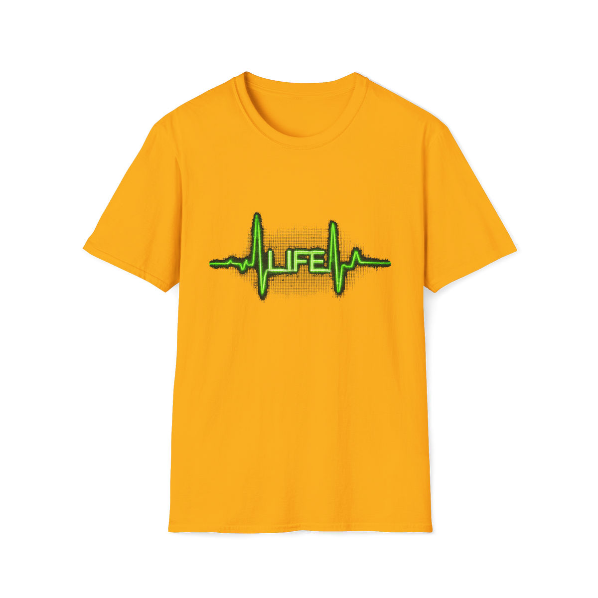 🩺 Life's Pulse T-Shirt – Minimalist ECG Line Graphic Tee, Unisex, Colors ⚫🔵🔴🟡⚪