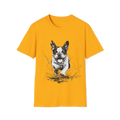🐶 Happy Dog T-Shirt, Unisex, Colors ⚫🟡⚪