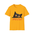 🐱 Curious Kitty T-Shirt, Unisex, Colors ⚫🔵🔴🟢🟠🟡⚪