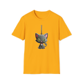 😻 Katzenhalskette Grafik-T-Shirt – Süßes Katzenliebhaber-T-Shirt
