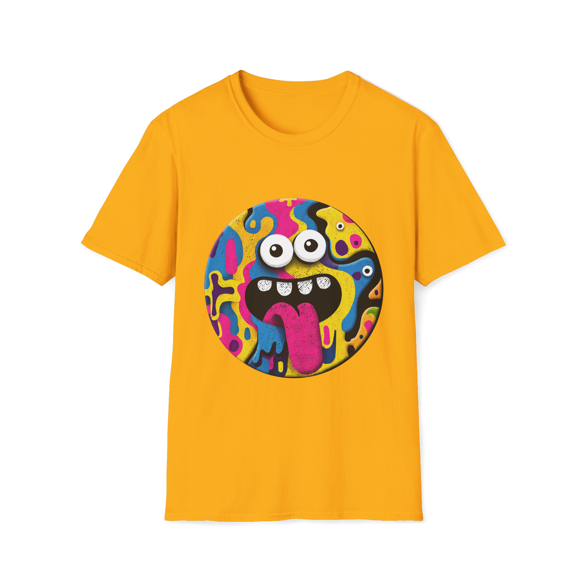 🤪 Big Smile Emoji T-Shirt, Unisex, Colors ⚫🔵🔴🟡⚪
