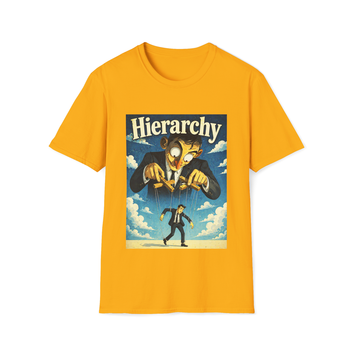 目 The Hierarchy Machine T-Shirt, Unisex, Colors ⚫🔵🔴🟠🟡⚪